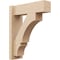 Ekena Millwork 5 1/2-in W x 16-in D x 20-in H Balboa Block Rough Cedar Woodgrain TimberThane Outlooker, Primed Tan OUTUR055X16X20BOA44RCPR - alternate 1